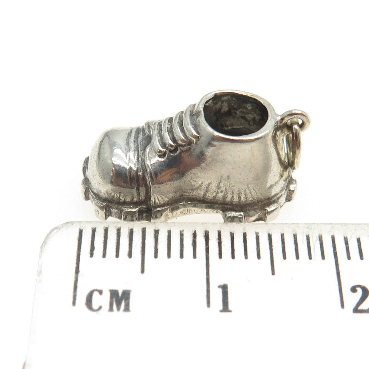 800 Silver Vintage Boot Spikes 3D Pendant