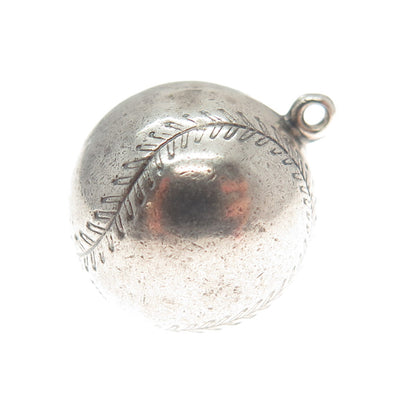 925 Sterling Silver Antique "Legion Runner Up 1947" Baseball Minimalist Pendant