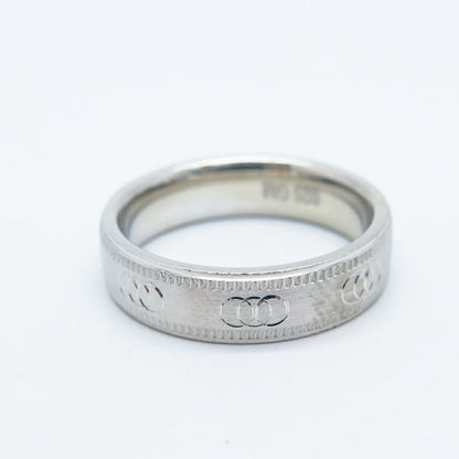 925 Sterling Silver Textured Band Ring Size 5.75