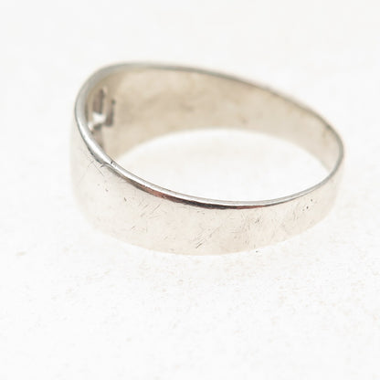 Joseph Schmid 925 Sterling Silver Vintage Cross Religious Ring Size 11
