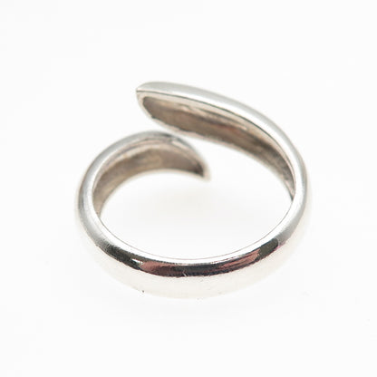 MWS Mark Wasserman Samara Sterling Silver Vintage Adjustable Bypass Ring Size 9