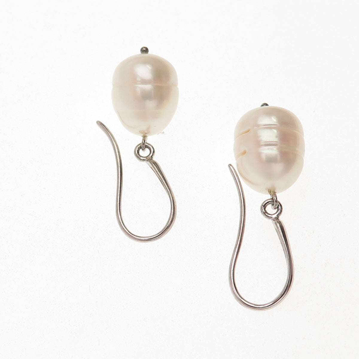 Honora 925 Sterling Silver Real Baroque Pearl Dangle Earrings