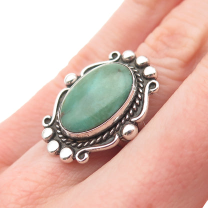 Bell Trading Post Old Pawn 925 Sterling Vintage Royston Turquoise Ring Size 5.25