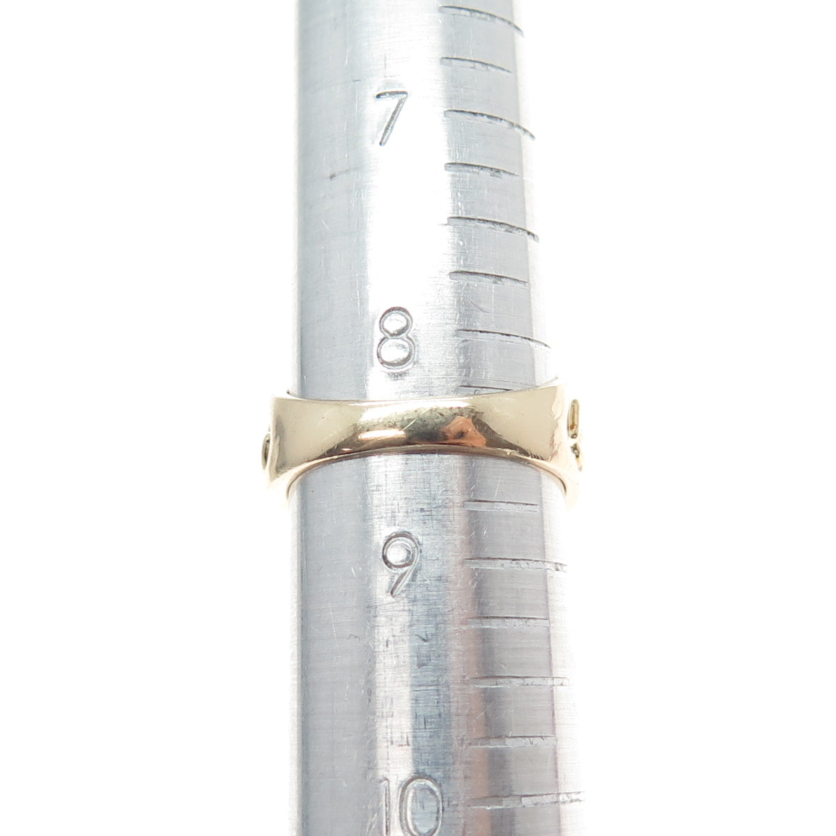 ROSS SIMONS 925 Sterling Silver Gold Plated Cushion-Cut Purple C Z Ring Size 8.5