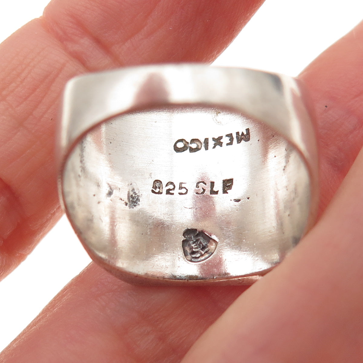 925 Sterling Silver Vintage Mexico Adam & Eve Garden of Eden Ring Size 10