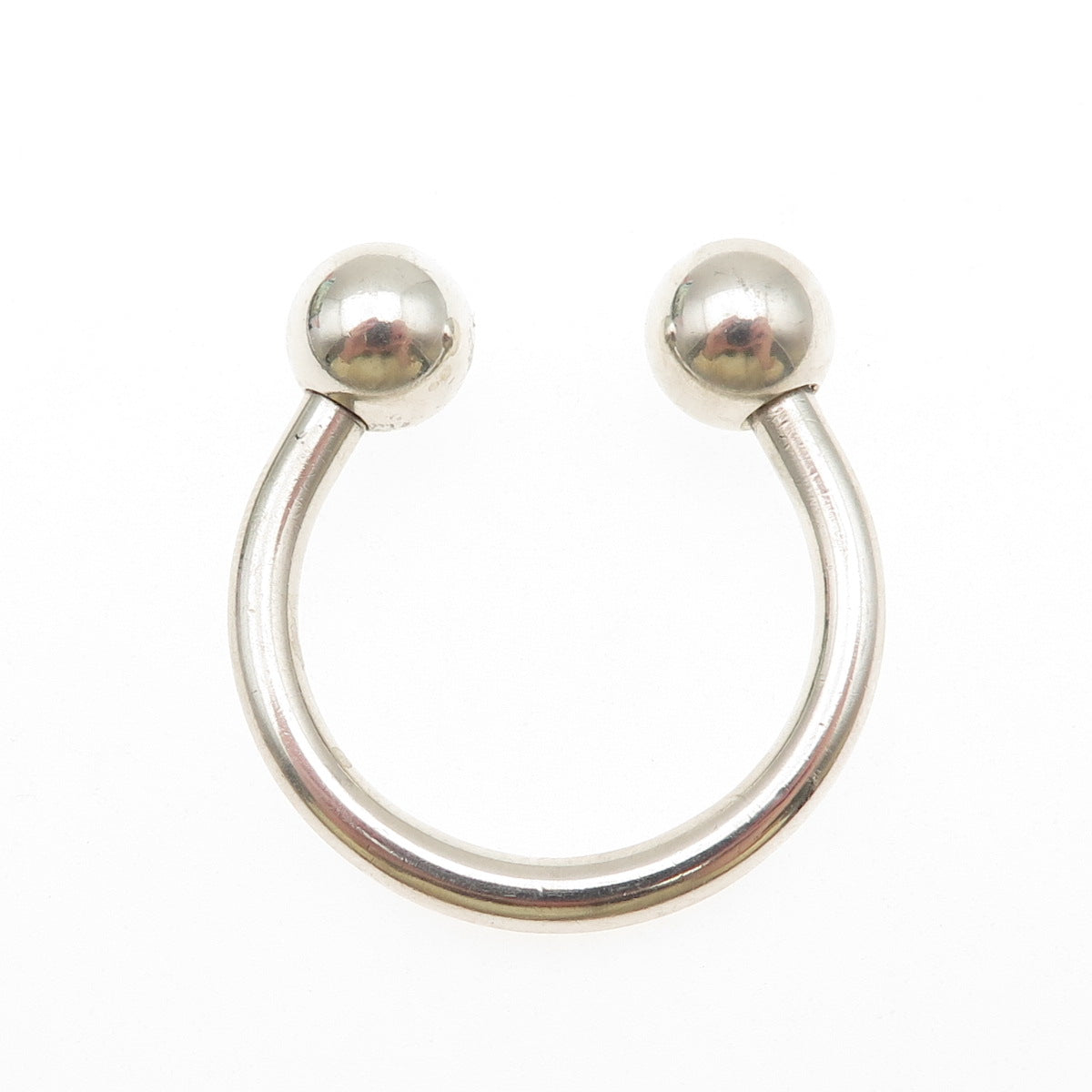 TIFFANY & CO. 925 Sterling Silver Vintage 2001 Screw Ball Key Ring