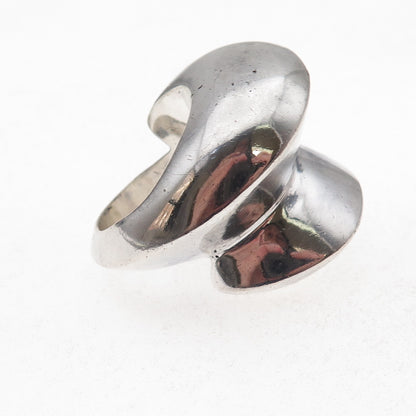 Bayanihan 925 Sterling Silver Vintage Modernist Oxidized Statement Ring Size 9