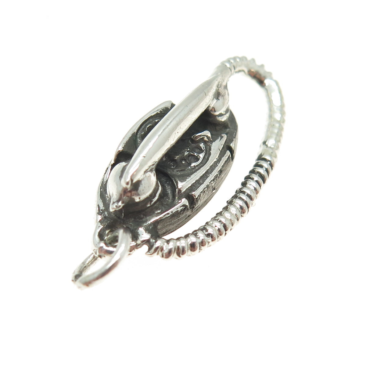 JEWELART 925 Sterling Silver Vintage Rotary Telephone Minimalist Pendant