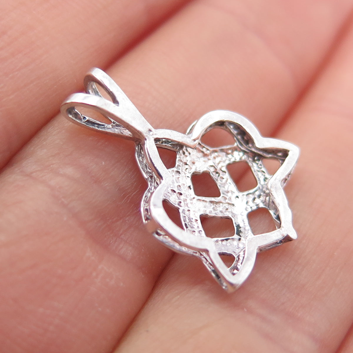 925 Sterling Silver Vintage Celtic Knot Minimalist Charm Pendant