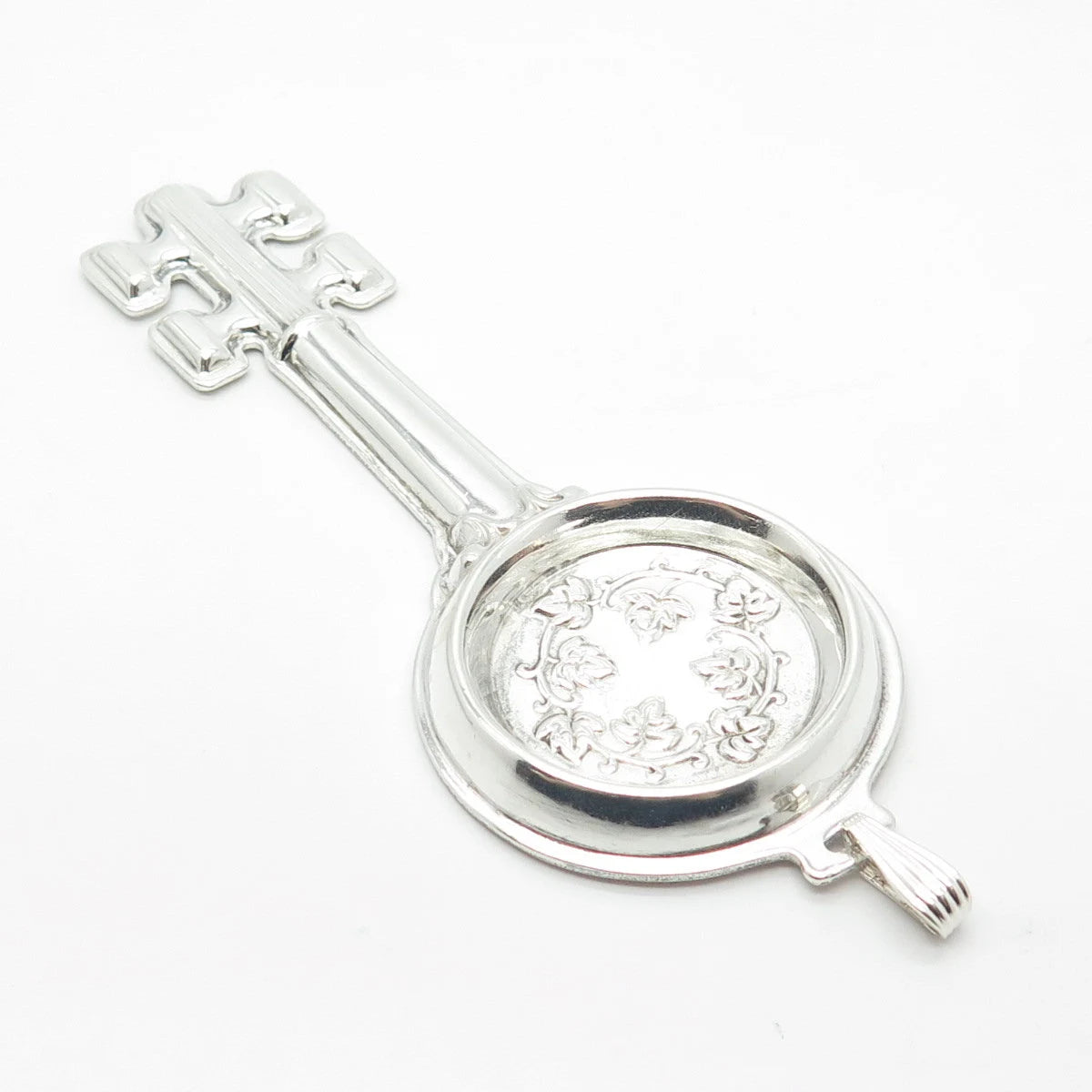 925 Sterling Silver Vintage Reed & Barton Circa 1880 Wine Tasters Key Pendant