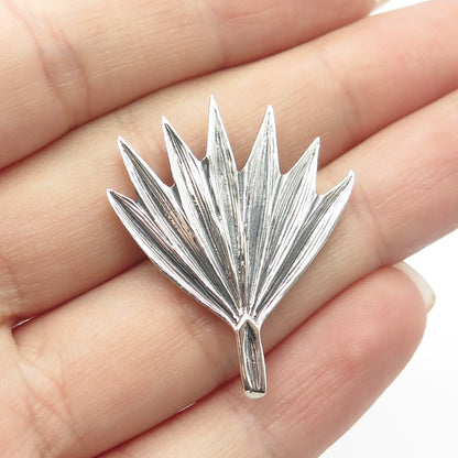 925 Sterling Silver Vintage 2006 "Woodlands Trail & Park" Leaf Pin