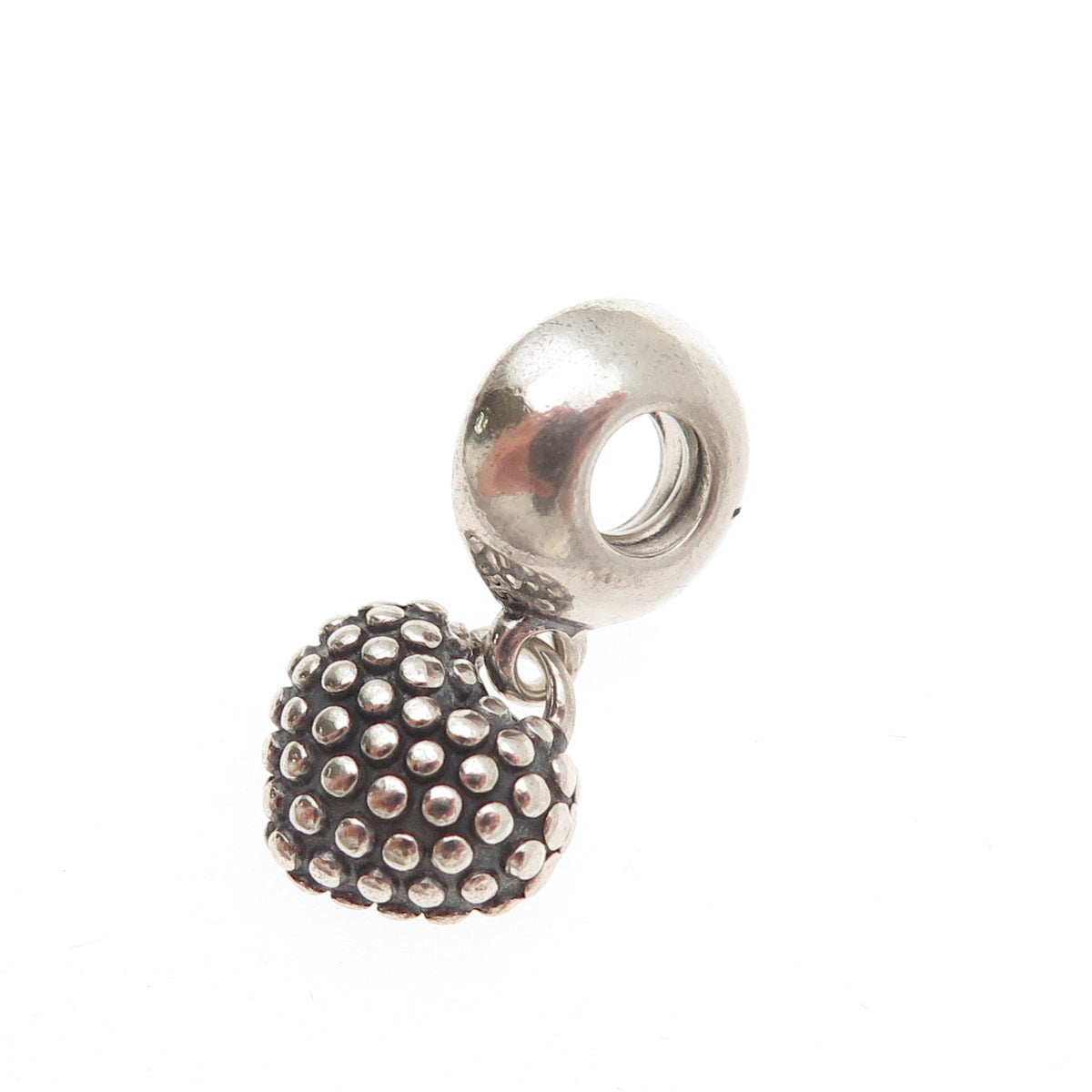 PANDORA Sterling Silver Enamel You & Me Piece of My Heart Mother Dangle Charm