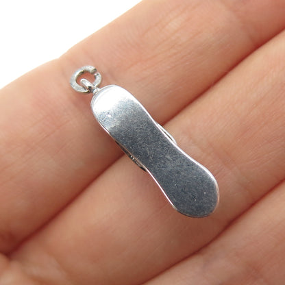 Joseph M. Shanholtz 925 Sterling Antique Art Deco Shoe Oxidized Mini 3D Pendant