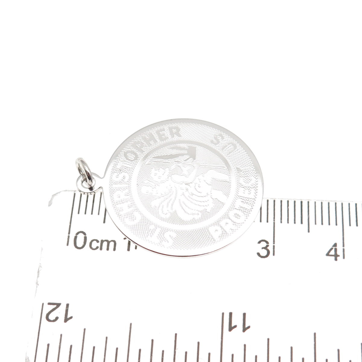 Griffith & Sons 925 Sterling Silver Vintage St. Christopher Charm Pendant
