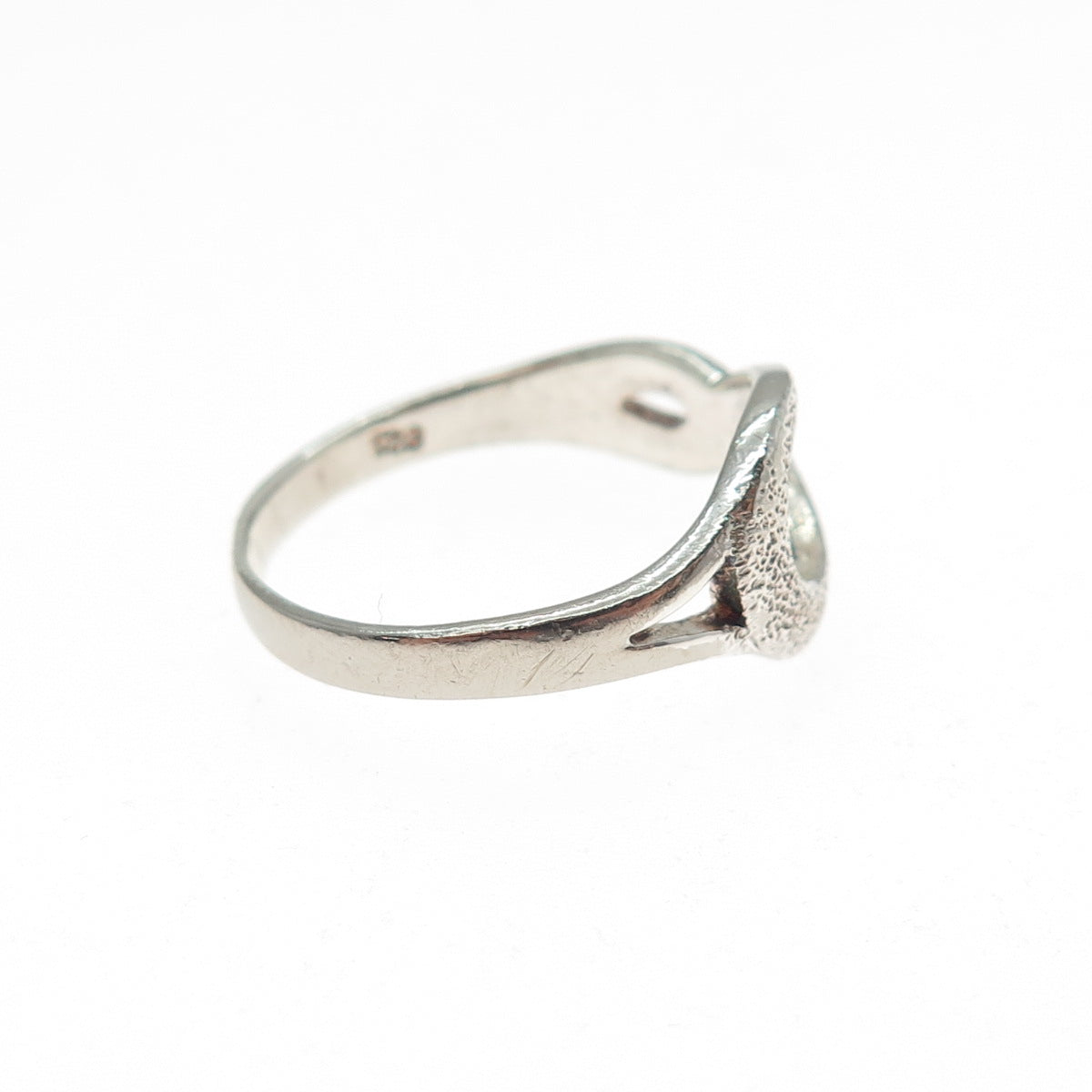 CHARLES WINSTON 925 Sterling Silver Vintage Infinity Symbol Ring Size 8