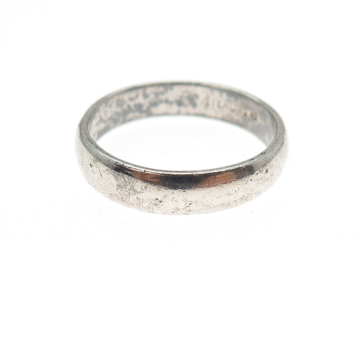 VARGAS 925 Sterling Silver Vintage Classic Wedding Band Ring Size 6