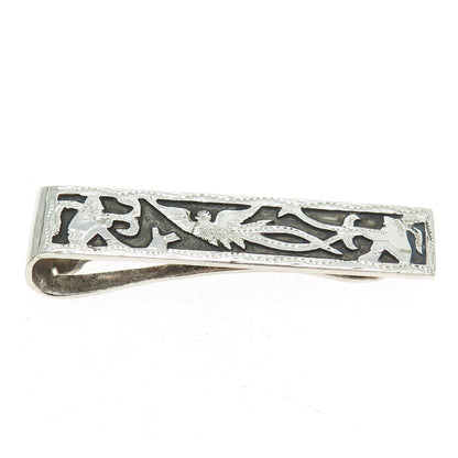 900 Silver Vintage Guatemala Phoenix Bird Tie Clip
