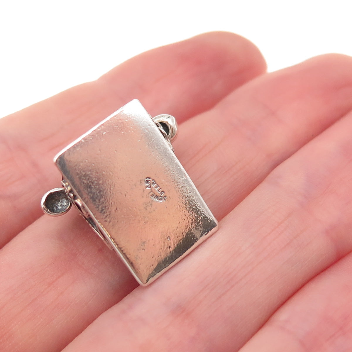 JewelArt 925 Sterling Silver Antique Retro Rotary Phone 3D Charm Pendant