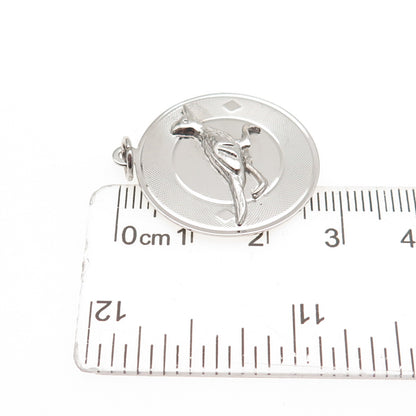 JAY POSON 925 Sterling Silver Vintage Roadrunner Charm Pendant