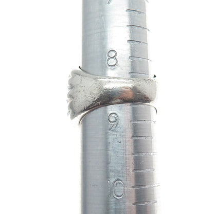 SILPADA 925 Sterling Silver Vintage Ribbed Wide Ring Size 8.75