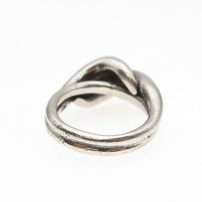 Tasco 925 Sterling Silver Vintage Modernist Oxidized Ring Size 6.75
