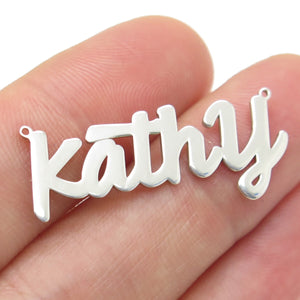 925 Sterling Silver "Kathy" Personalized Centerpiece Pendant