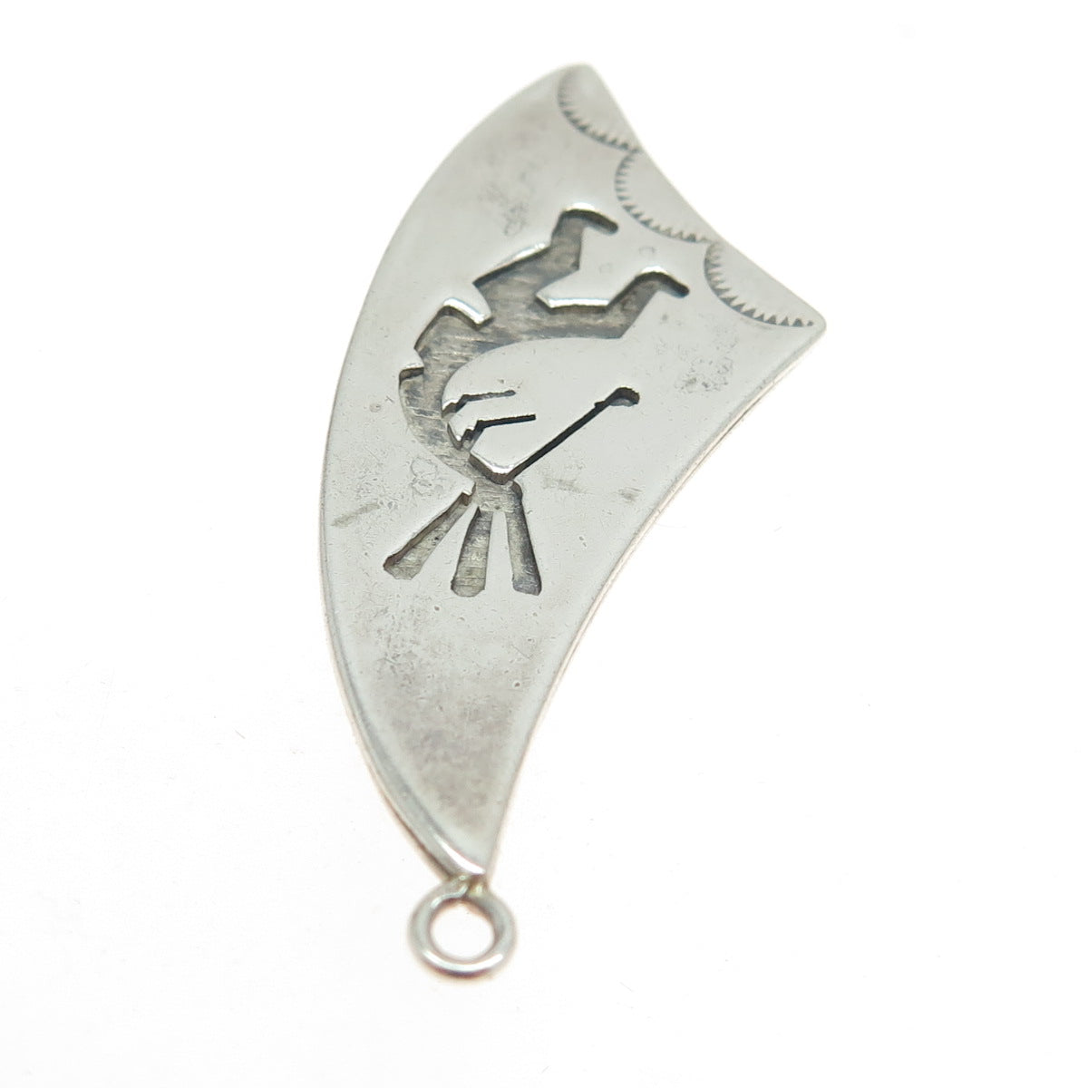 Old Pawn 925 Sterling Silver Vintage Southwestern Kokopelli Charm Pendant