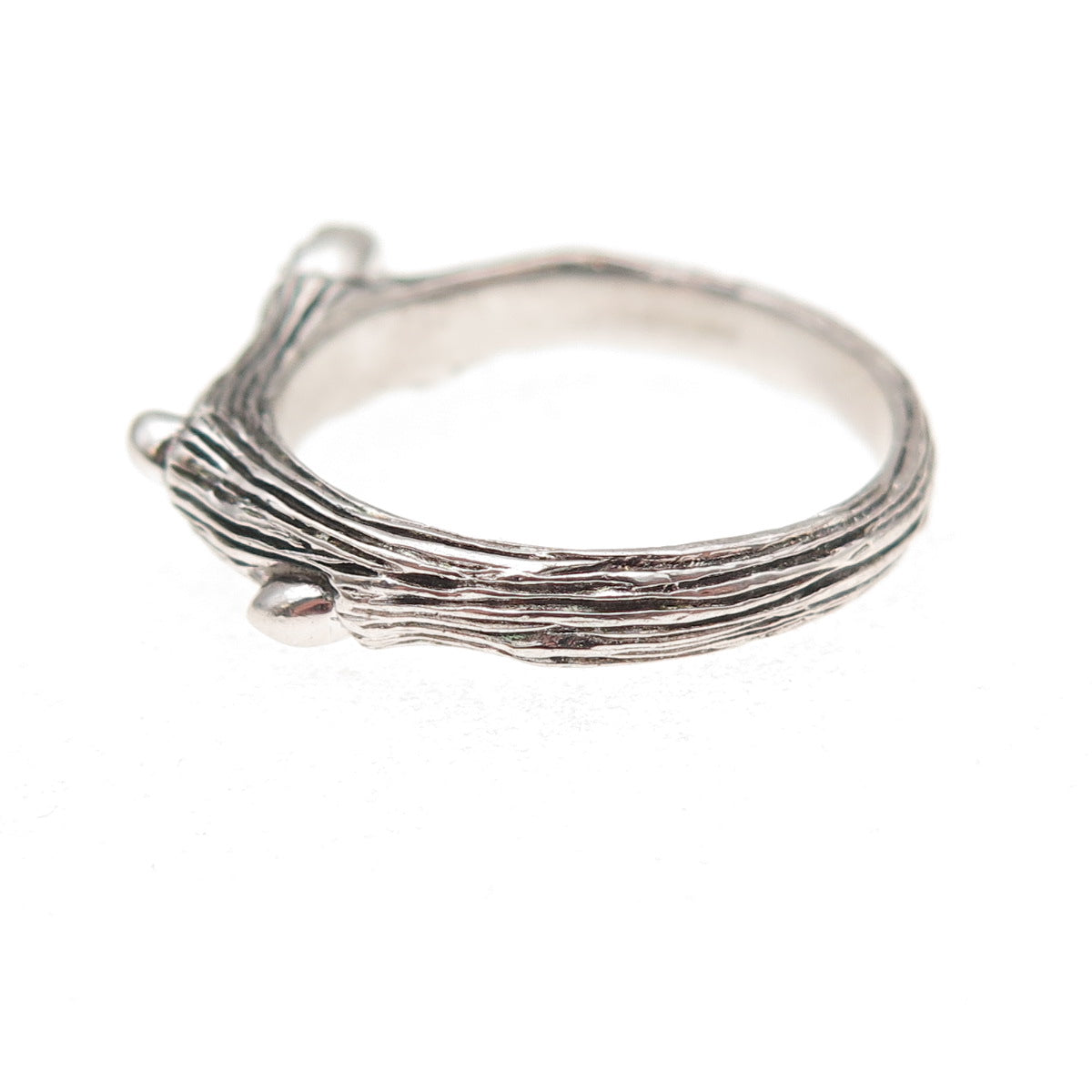 Stephen Dweck 925 Sterling Silver Real Diamond Fortuna Branch Ring Size 9.25