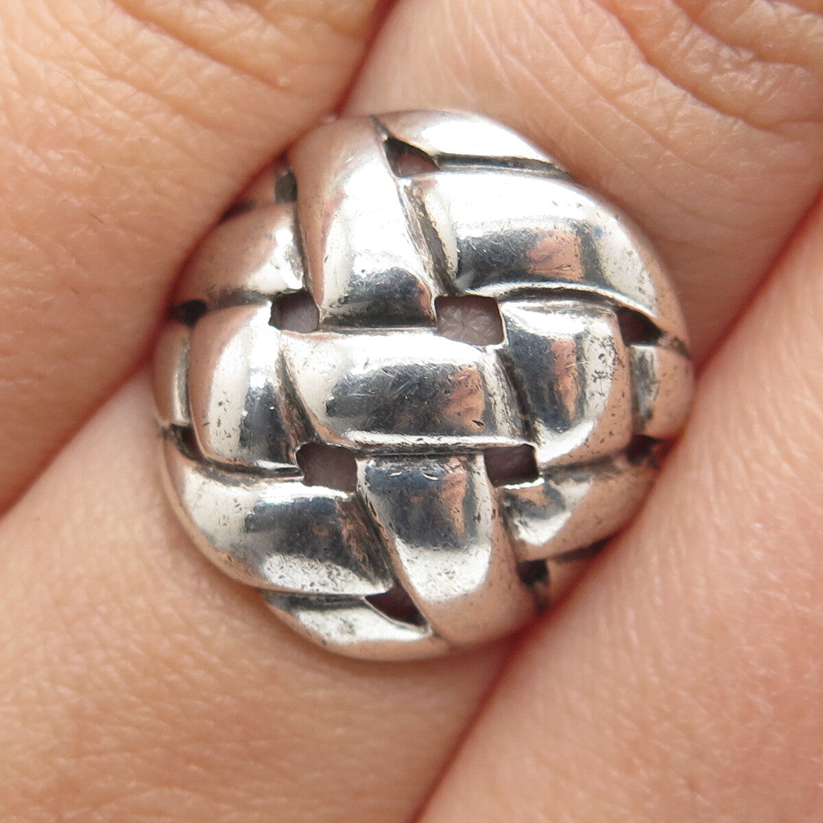 MWS Mark Wasserman Samara 925 Sterling Silver Vintage Wicker Ring Size 6.25