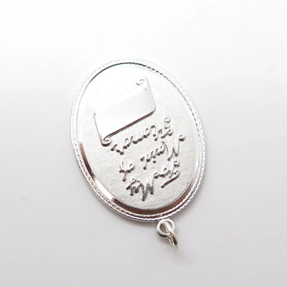 925 Sterling Silver Vintage Griffith & Sons Co "To My Maid of Honor" Pendant