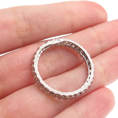 925 Sterling Silver Round-Cut C Z Circle of Life Slide Pendant