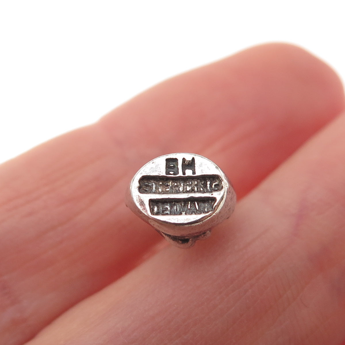 BERNARD HERTZ Sterling Silver Vintage Denmark Mermaid 3D Mini Charm Pendant