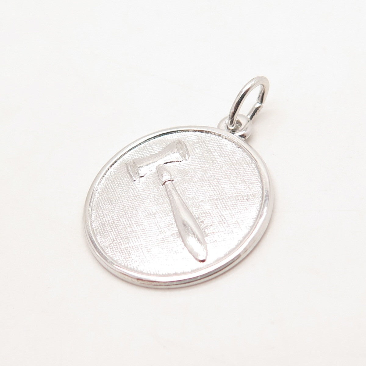 925 Sterling Silver Vintage Judge's Hammer Charm Pendant