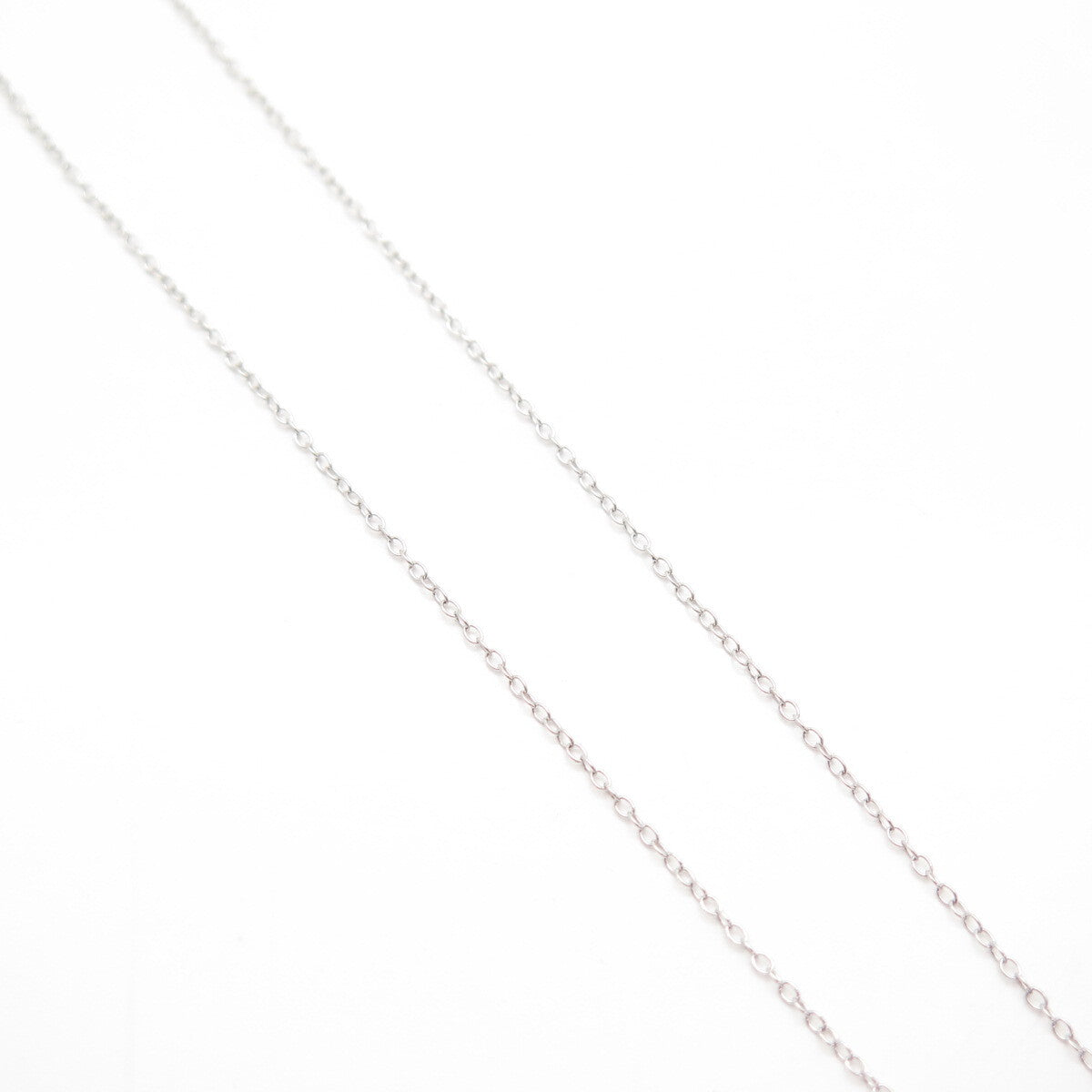 925 Sterling Silver Real Blue Topaz Gem & C Z Key Rolo Chain Necklace 18"