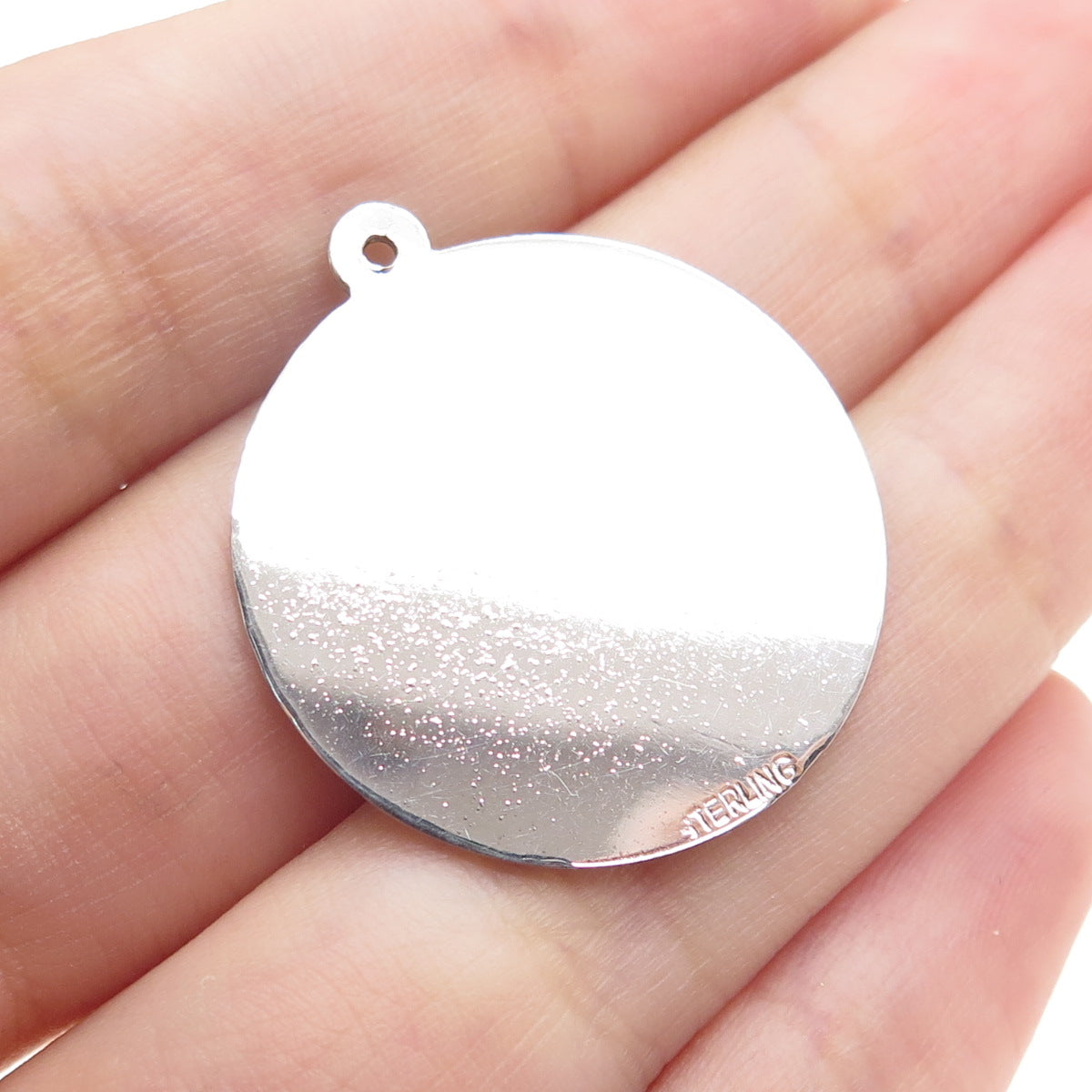 925 Sterling Silver Vintage Pisces Zodiac Sign Charm Pendant