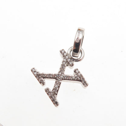 Links of London 925 Sterling Silver Real Diamond Letter X Mini Charm Pendant