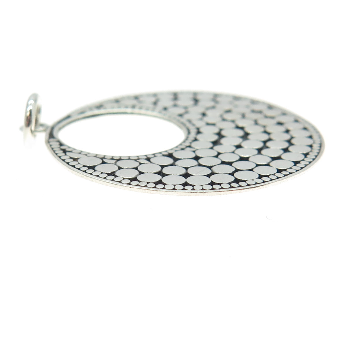 925 Sterling Silver Vintage Ethnic Dots Pendant