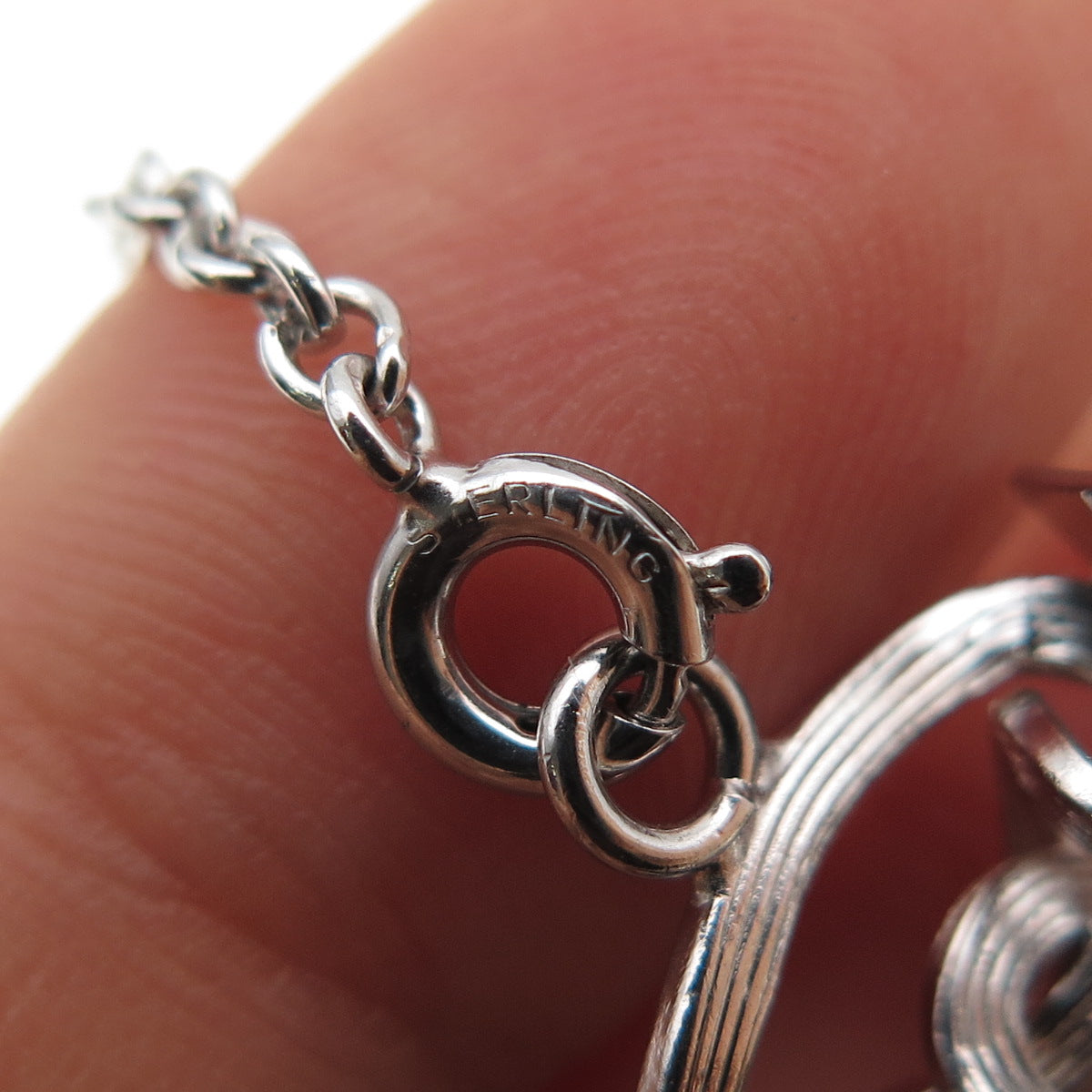 A&Z HAYWARD 925 Sterling Silver Vintage Curb Link Bracelet 7.25"