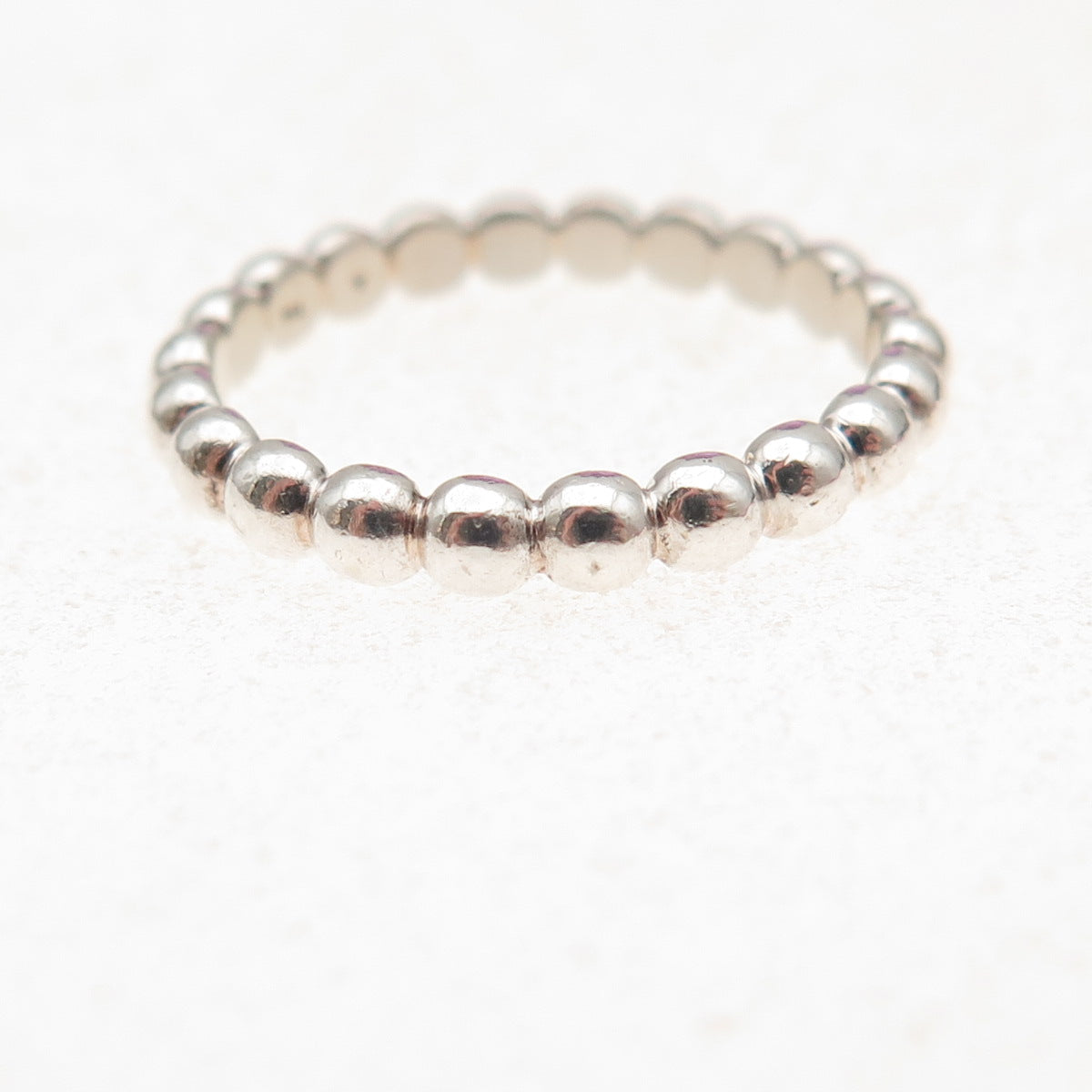 Mejuri 925 Sterling Silver Bubble Band Ring Size 7