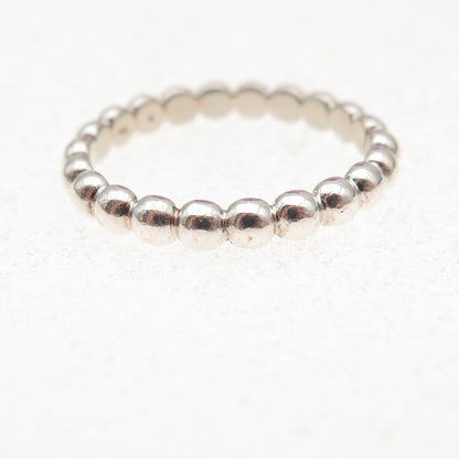 Mejuri 925 Sterling Silver Bubble Band Ring Size 7