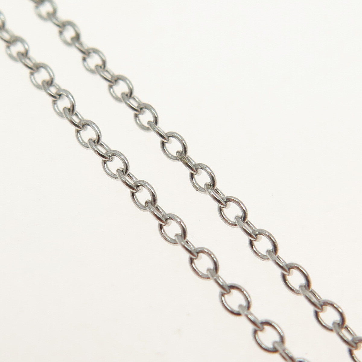 925 Sterling Silver Cable Chain Necklace 16-18"