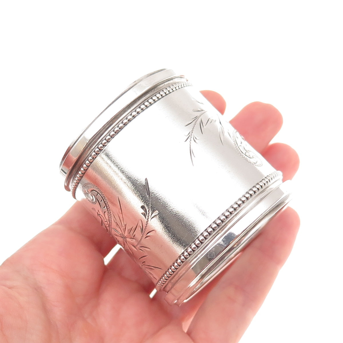 Gorham Sterling Silver Antique Victorian Engraved Mono Napkin Ring Holder #2085