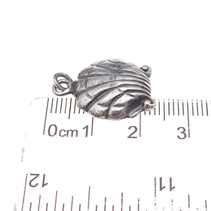 Carl Poul Petersen 925 Sterling Silver Antique Art Deco Seashell Charm Pendant