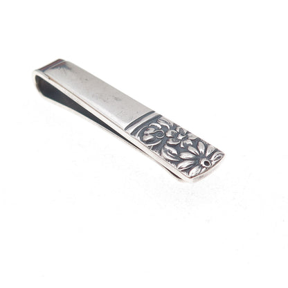 Towle 925 Sterling Silver Vintage 1965 Contessina Oxidized Tie Clip