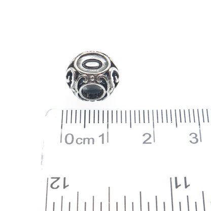 CHAMILIA 925 Sterling Silver Letter O Initial Ornate Bead Charm