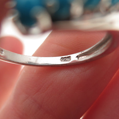 Chuck Clemency 925 Sterling Silver Real Sleeping Beauty Turquoise Ring Size 8