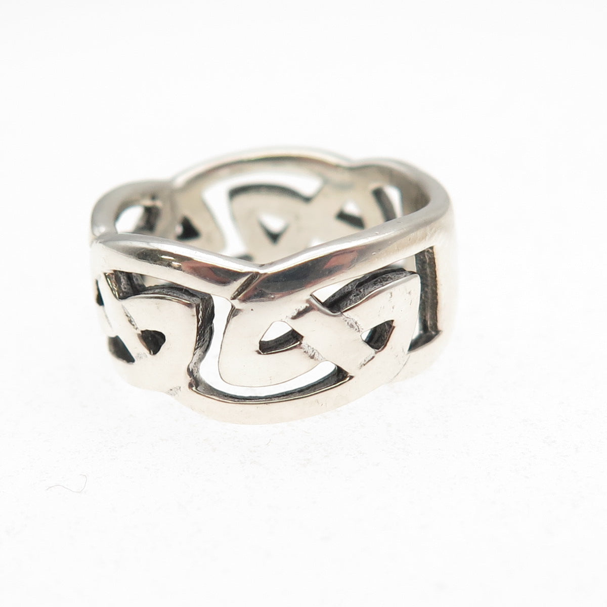 Kit Heath 925 Sterling Silver Vintage 1997 Celtic Knot Oxidized Ring Size 6.25