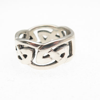 Kit Heath 925 Sterling Silver Vintage 1997 Celtic Knot Oxidized Ring Size 6.25