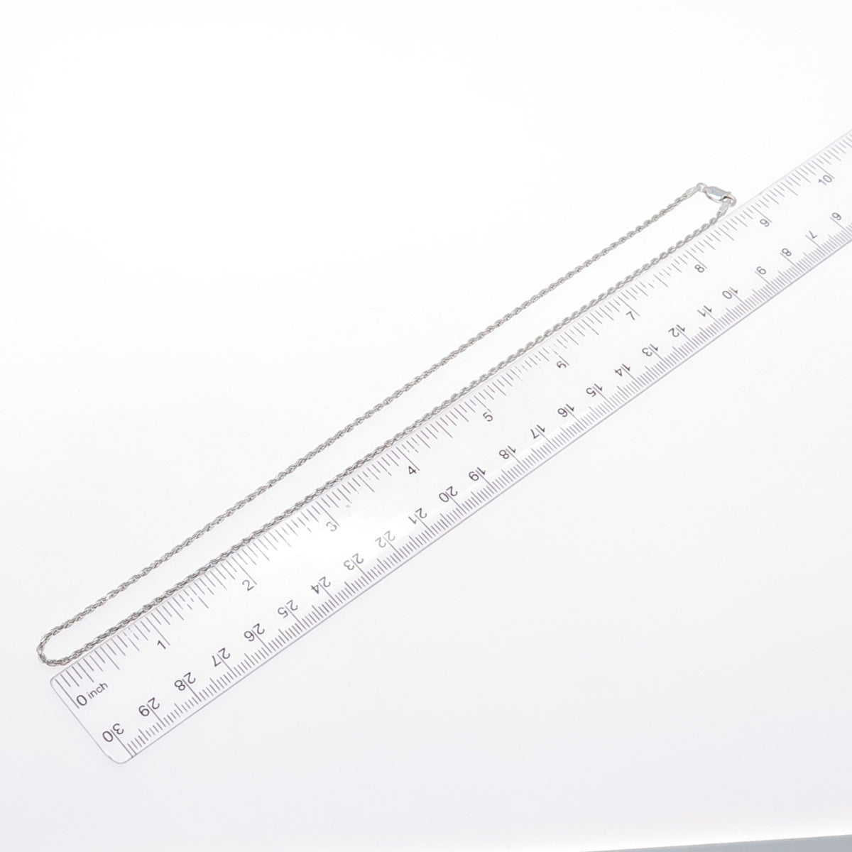 925 Sterling Silver Vintage Italy Twisted Rope Chain Necklace 18"