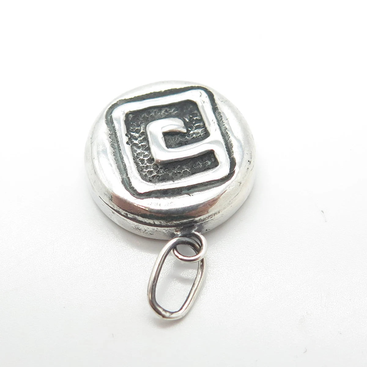 925 Sterling Silver Vintage DAC 1999 Maze Charm Pendant